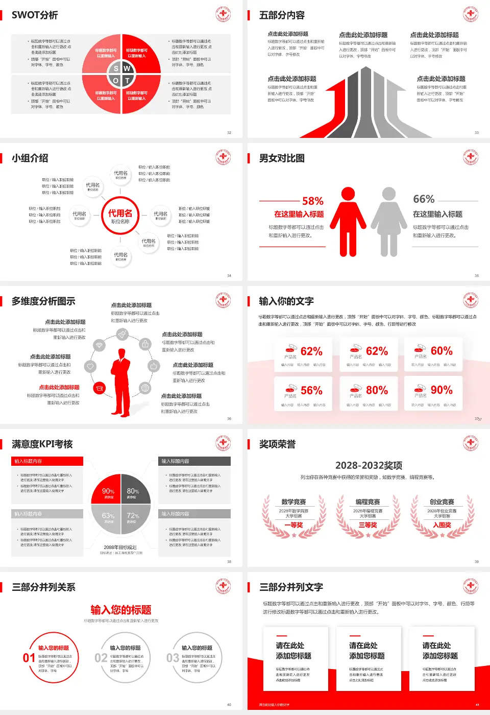 郑州市第一人民医院南院区医疗行业比赛专用PPT模板16:9格式幻灯片预览图5