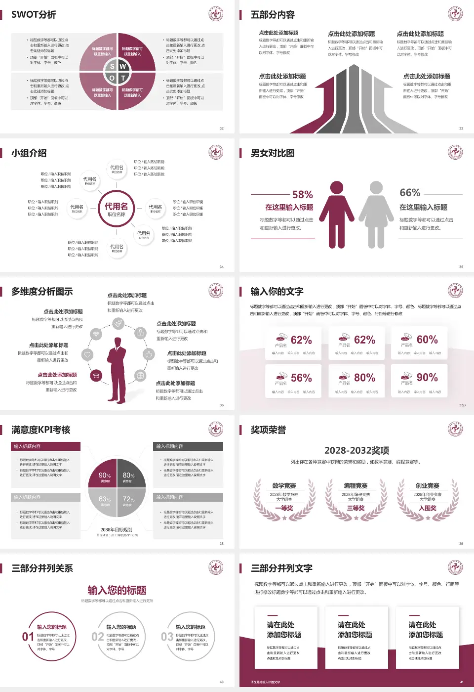 郑州人民医院总院医疗行业比赛专用PPT模板16:9格式幻灯片预览图5