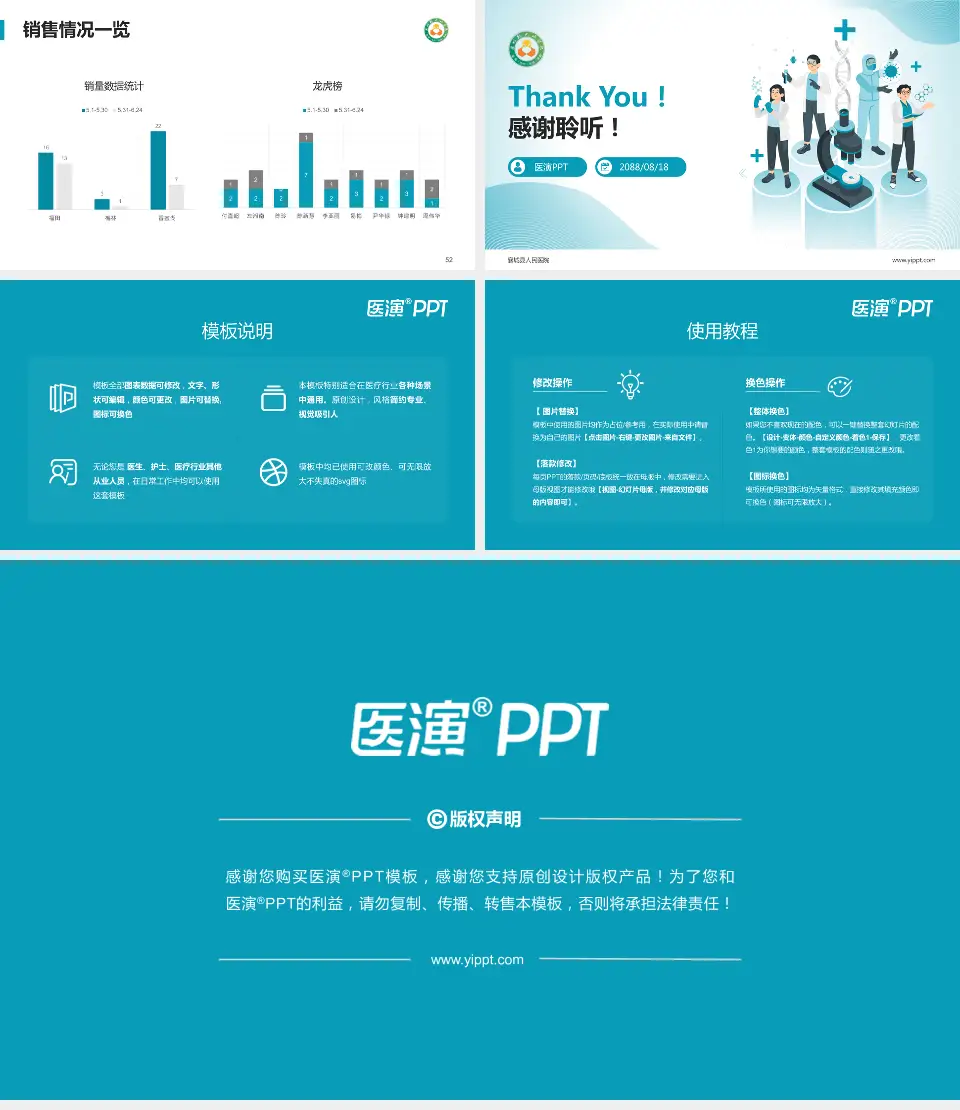 襄城县人民医院品管圈PDCA演示专用PPT模板16:9格式幻灯片预览图7