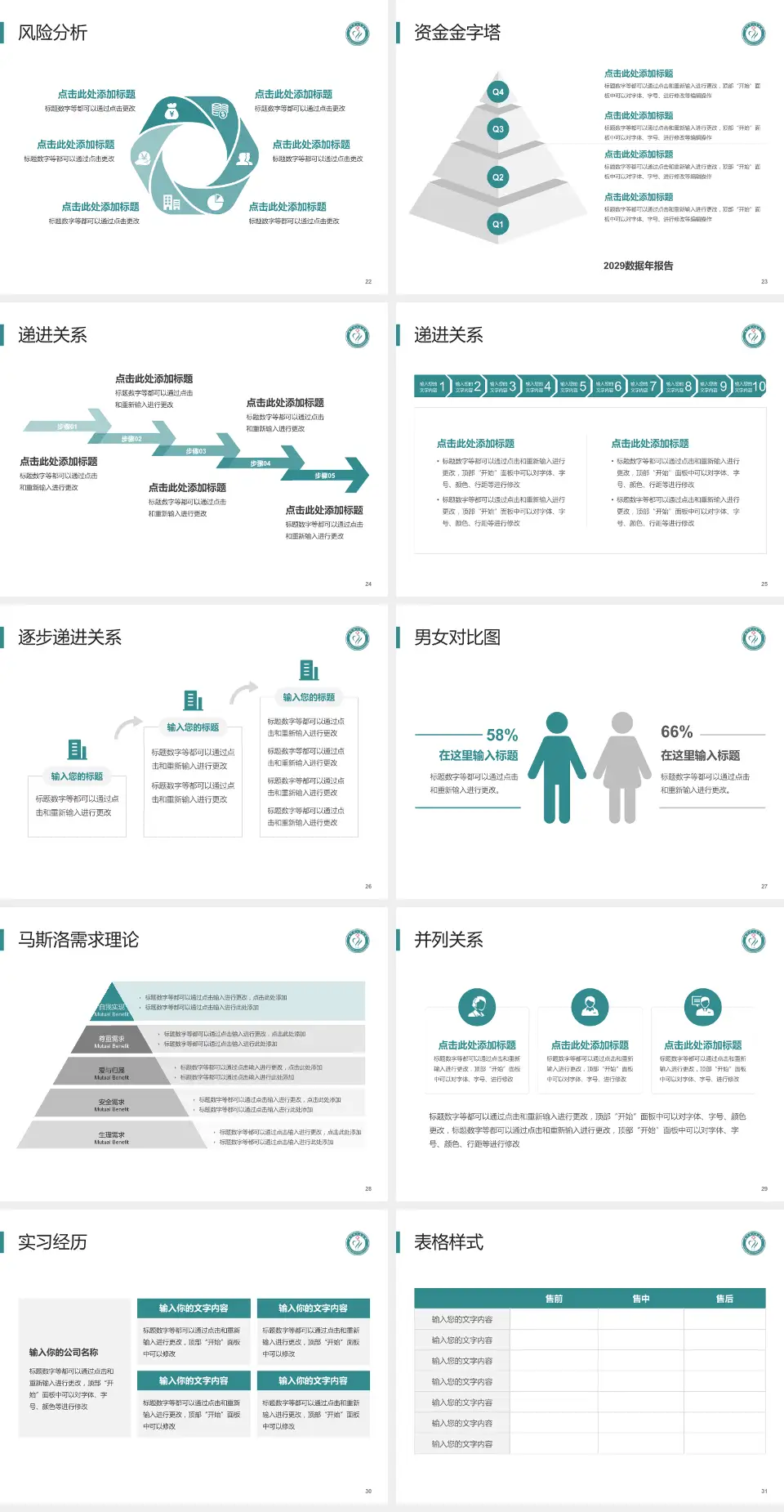 潢川县人民医院项目申请与汇报PPT模板4:3格式幻灯片预览图4