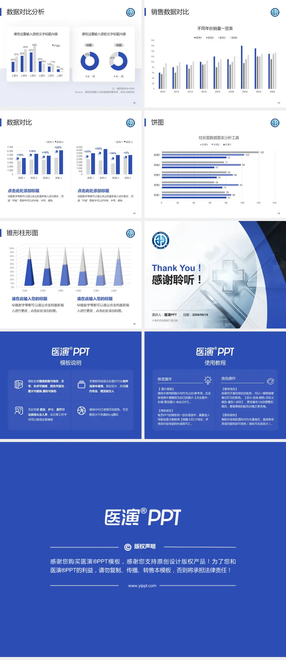 十堰市太和医院竹溪分院医疗行业比赛专用PPT模板4:3格式幻灯片预览图7