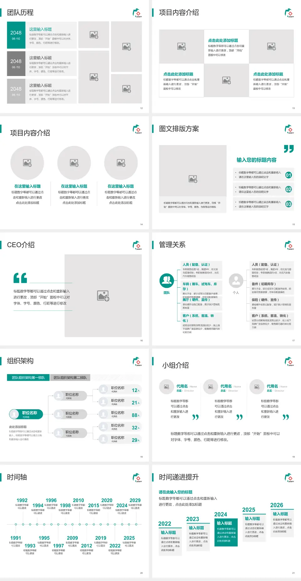 焦作市中医院医院管理报告PPT模板4:3格式幻灯片预览图3