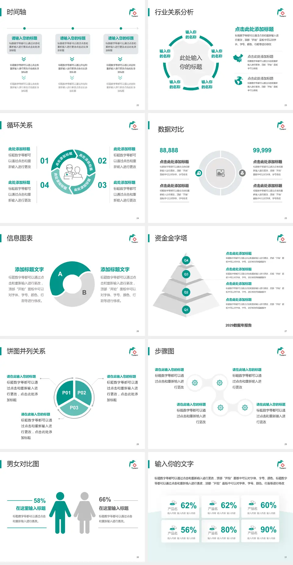 焦作市中医院医院管理报告PPT模板4:3格式幻灯片预览图4