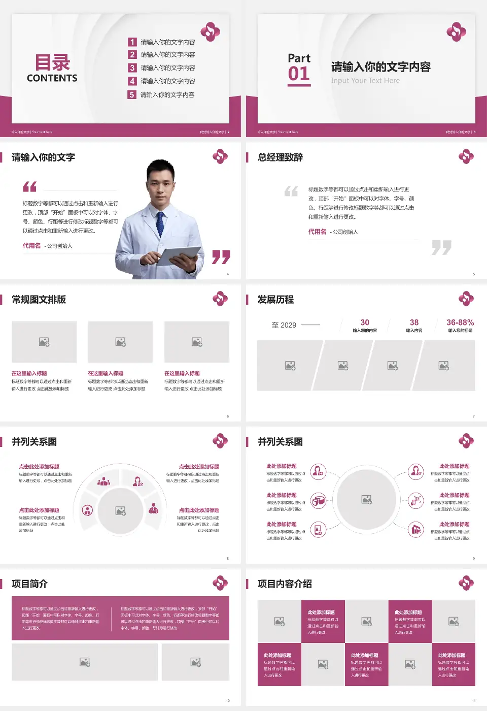 焦作市妇幼保健院医院管理报告PPT模板16:9格式幻灯片预览图2
