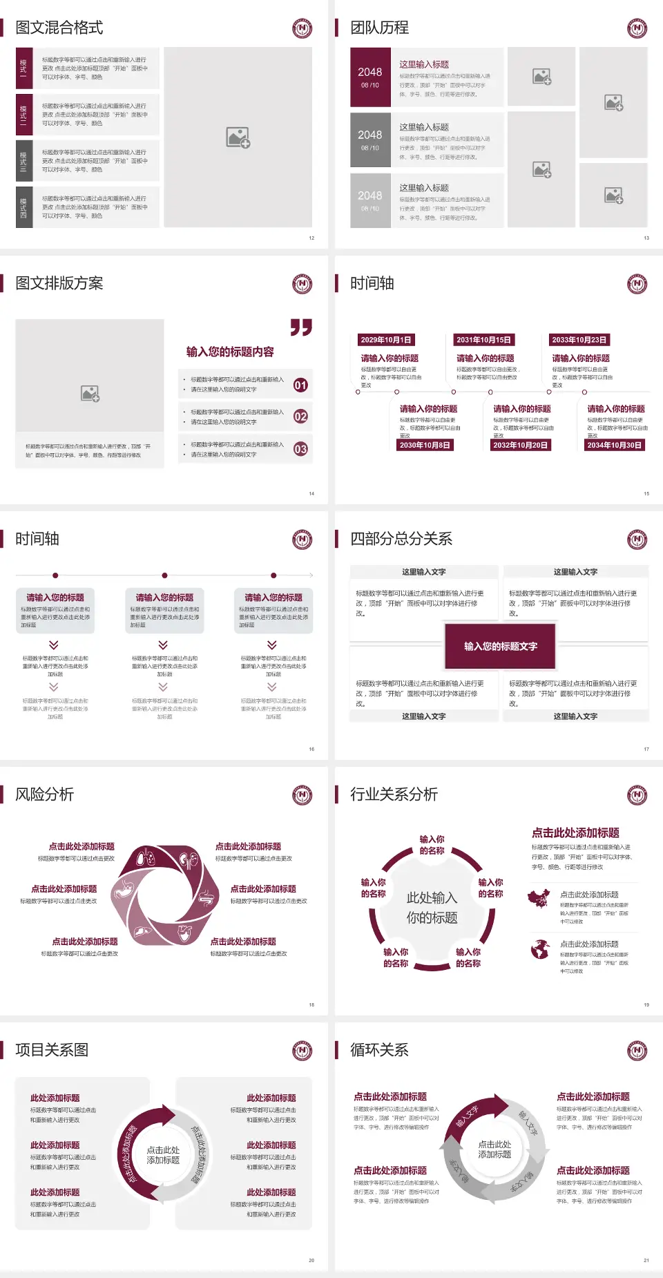 阜外华中心血管病医院项目申请与汇报PPT模板4:3格式幻灯片预览图3