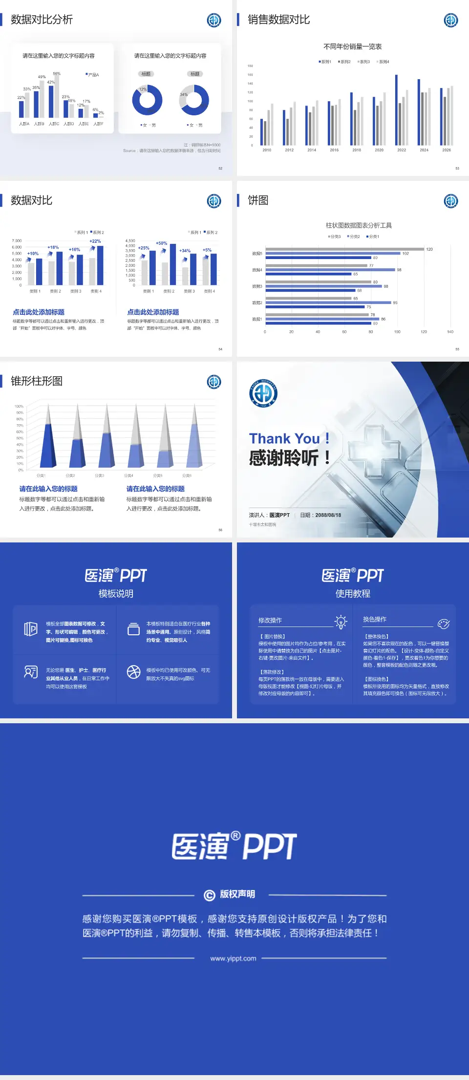 十堰市太和医院医疗行业比赛专用PPT模板4:3格式幻灯片预览图7