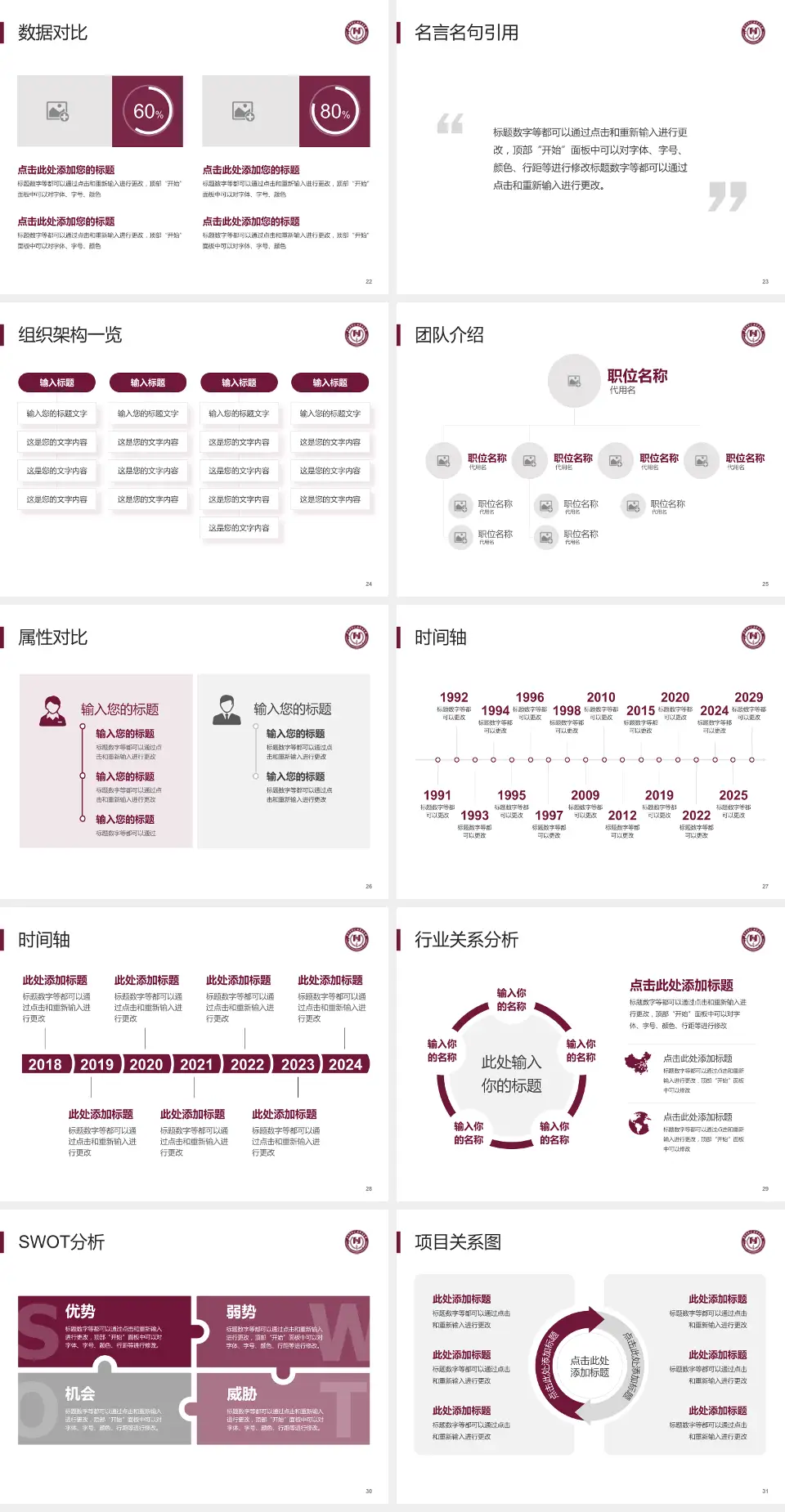 阜外华中心血管病医院医院简介/日常通用PPT模板4:3格式幻灯片预览图4
