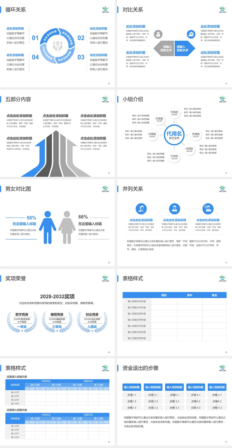 鹤壁市人民医院医院简介/日常通用PPT模板4:3格式幻灯片预览图5