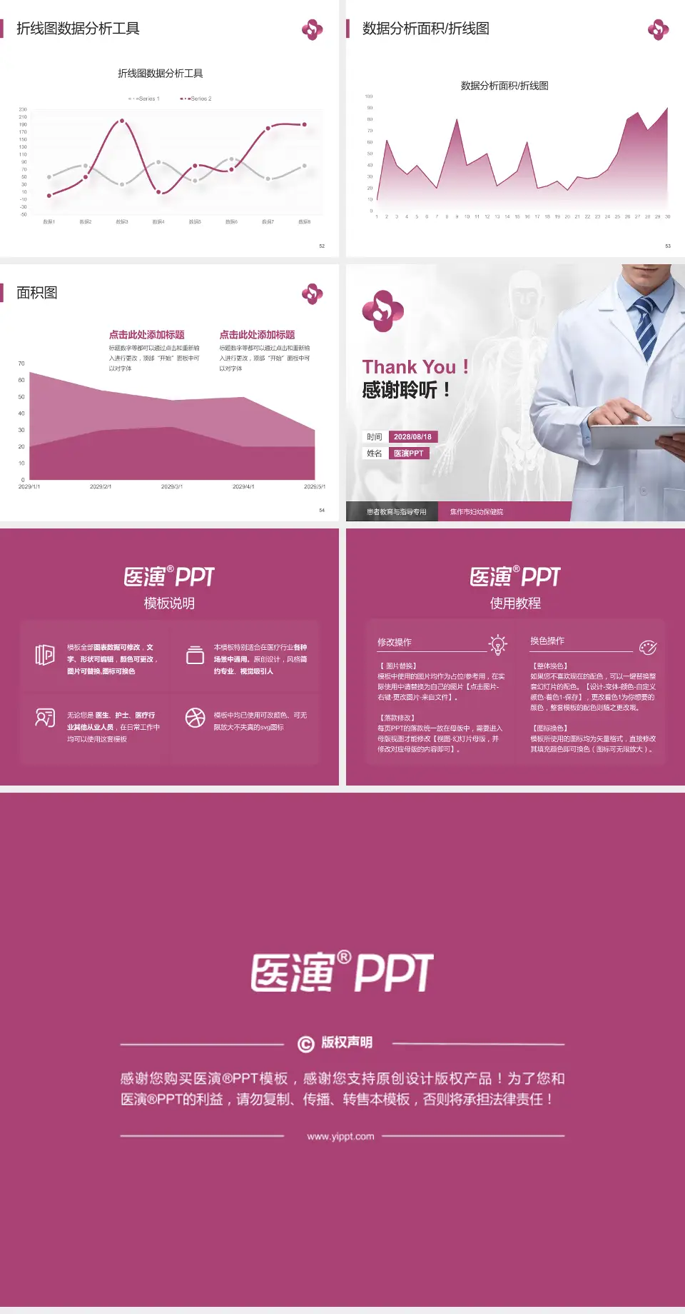 焦作市妇幼保健院患者教育与指导PPT模板4:3格式幻灯片预览图7