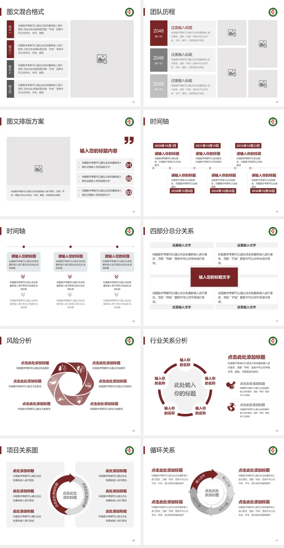漯河市中心医院项目申请与汇报PPT模板4:3格式幻灯片预览图3