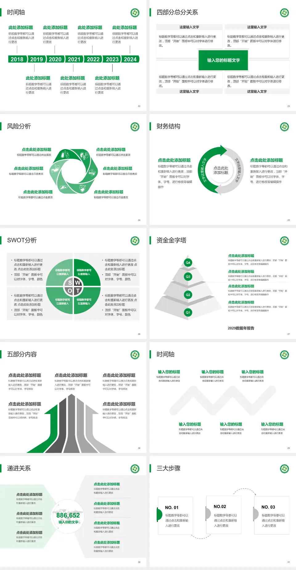 漯河市中医院患者教育与指导PPT模板4:3格式幻灯片预览图4