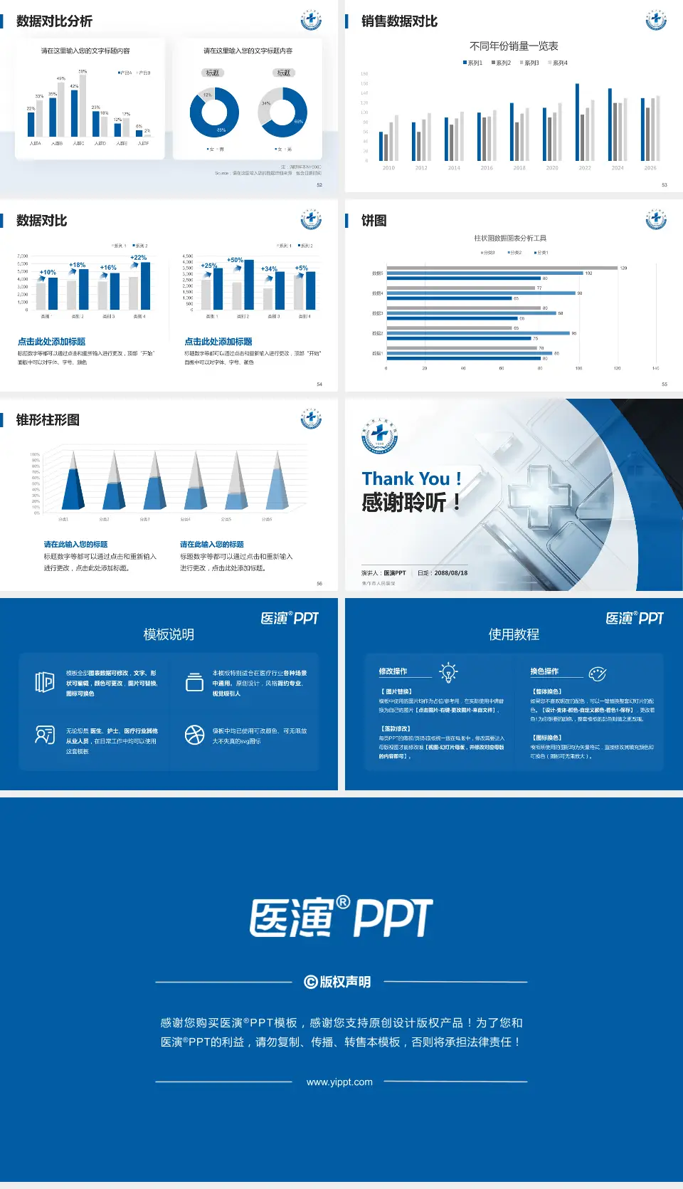 焦作市人民医院医疗行业比赛专用PPT模板16:9格式幻灯片预览图7