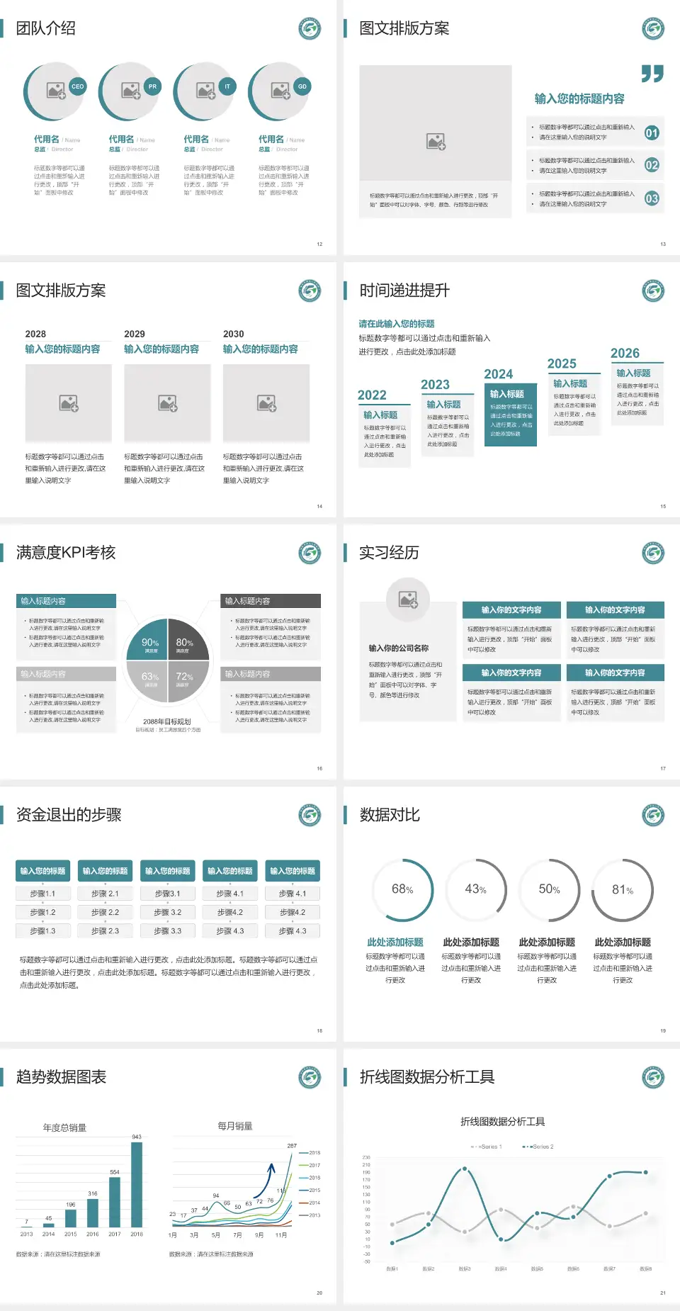 洛阳市第五人民医院白马寺院区培训与教育PPT模板4:3格式幻灯片预览图3