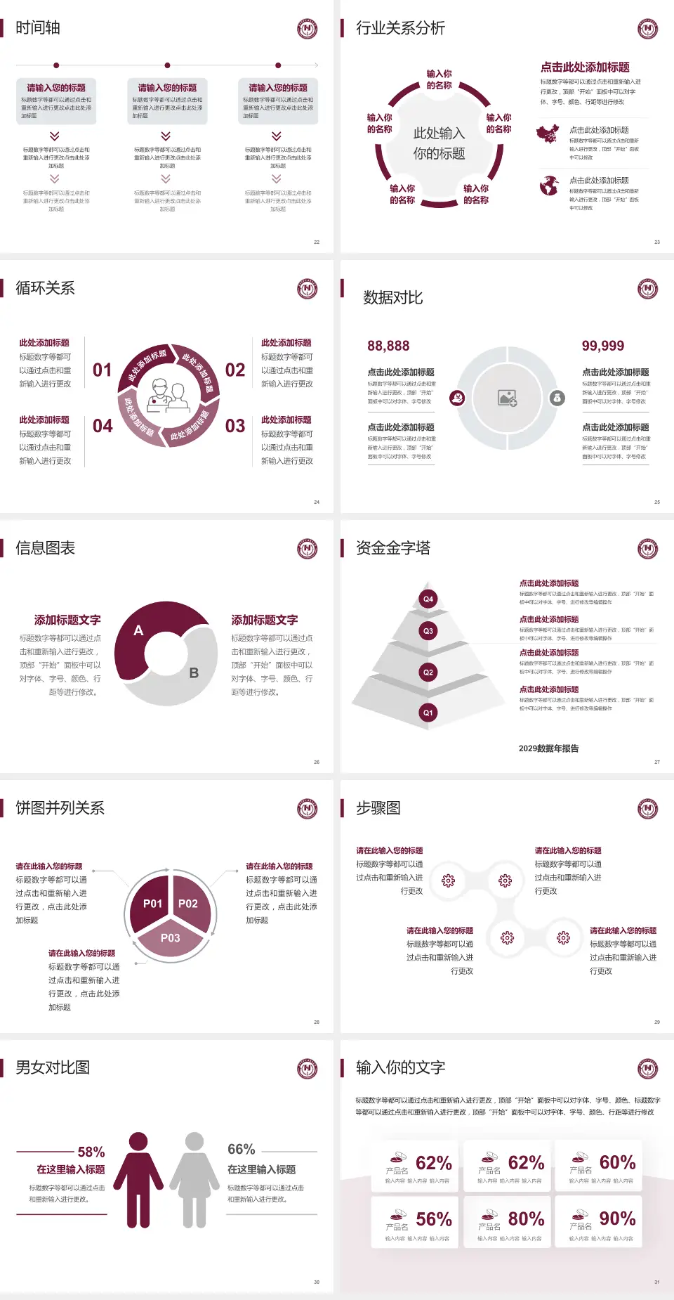 阜外华中心血管病医院医院管理报告PPT模板4:3格式幻灯片预览图4