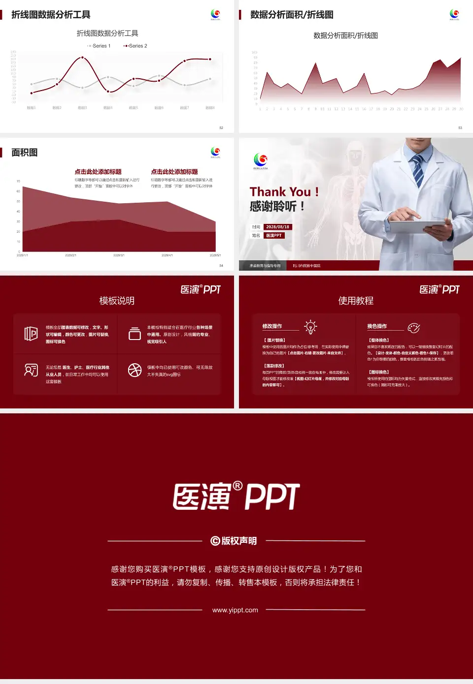 利川市民族中医院患者教育与指导PPT模板16:9格式幻灯片预览图7