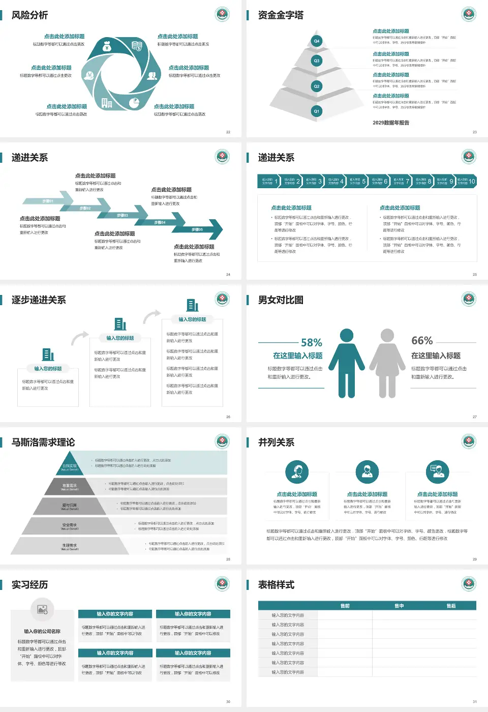 河南科技大学第二附属医院项目申请与汇报PPT模板16:9格式幻灯片预览图4