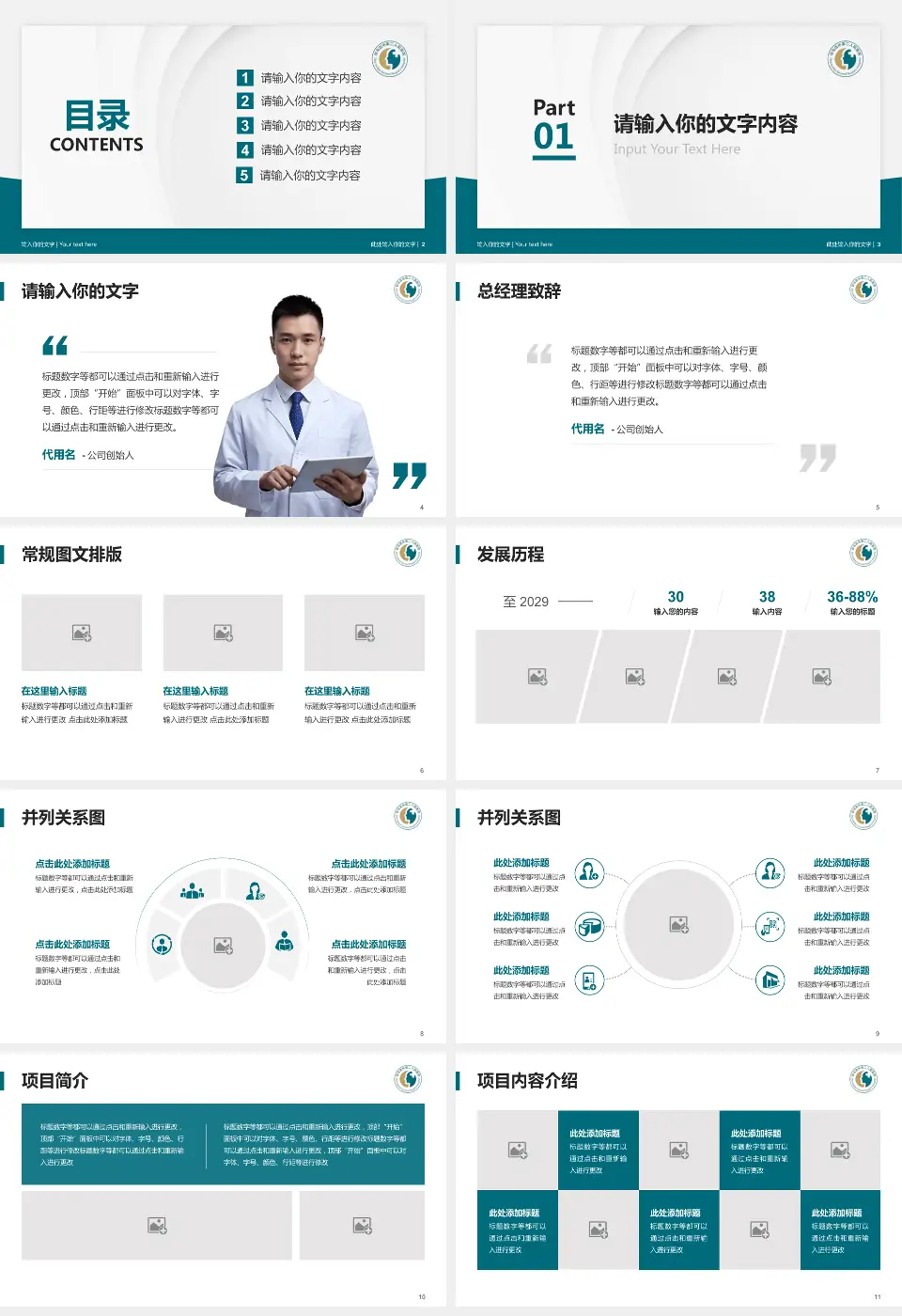 驻马店市第二人民医院医院管理报告PPT模板16:9格式幻灯片预览图2