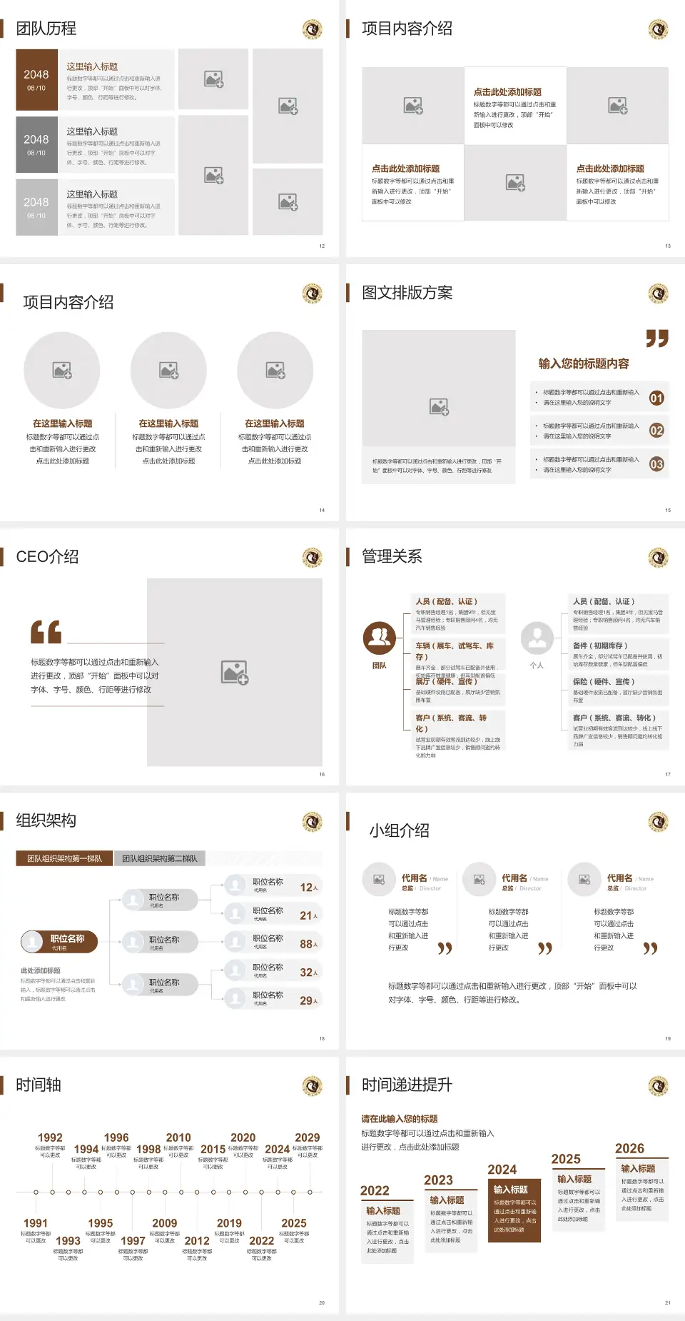 驻马店市中医院医院管理报告PPT模板4:3格式幻灯片预览图3