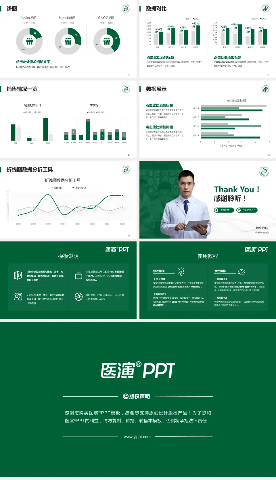 十堰市中医医院病例分享与讨论PPT模板16:9格式幻灯片预览图4