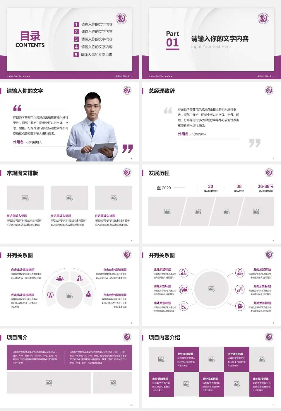 郑州大学第三附属医院医院管理报告PPT模板16:9格式幻灯片预览图2