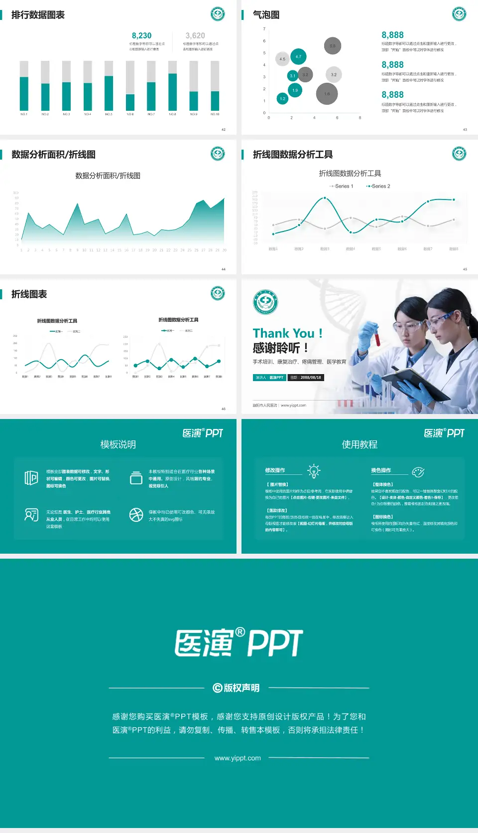 濮阳市人民医院科研成果展示PPT模板16:9格式幻灯片预览图6