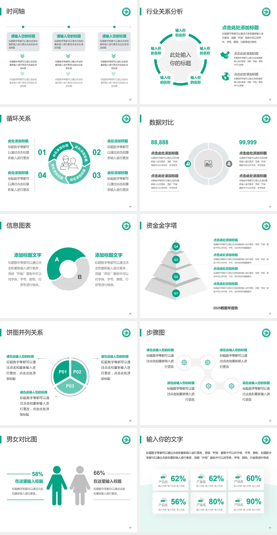 公安县二人民医院医院管理报告PPT模板4:3格式幻灯片预览图4