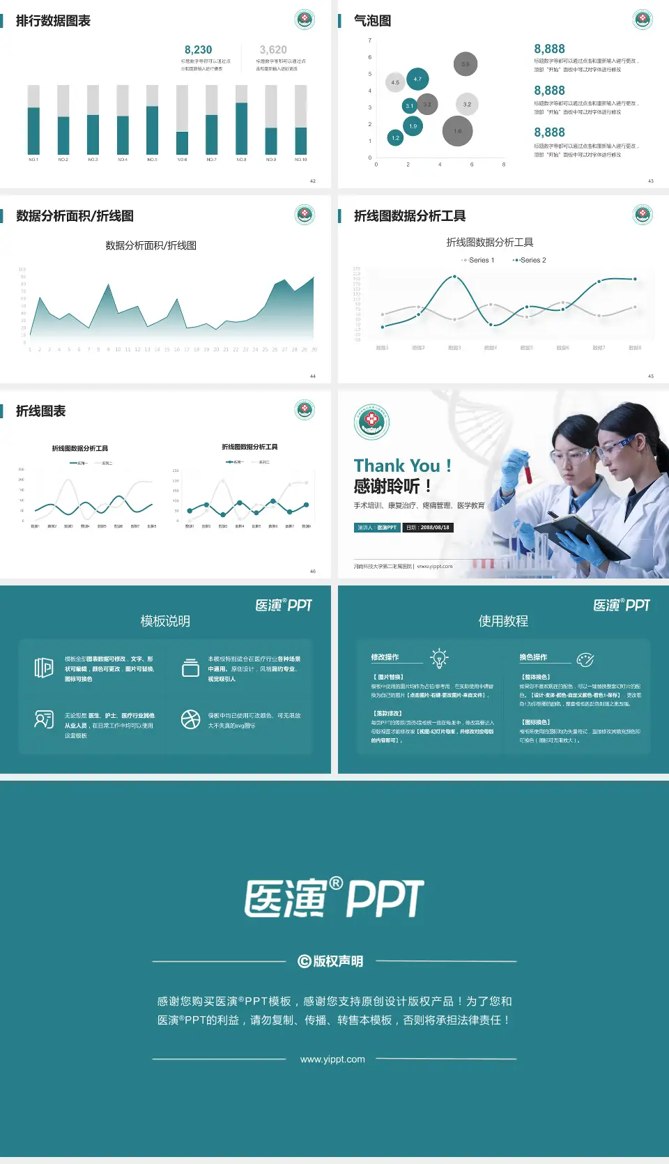 河南科技大学第二附属医院科研成果展示PPT模板16:9格式幻灯片预览图6
