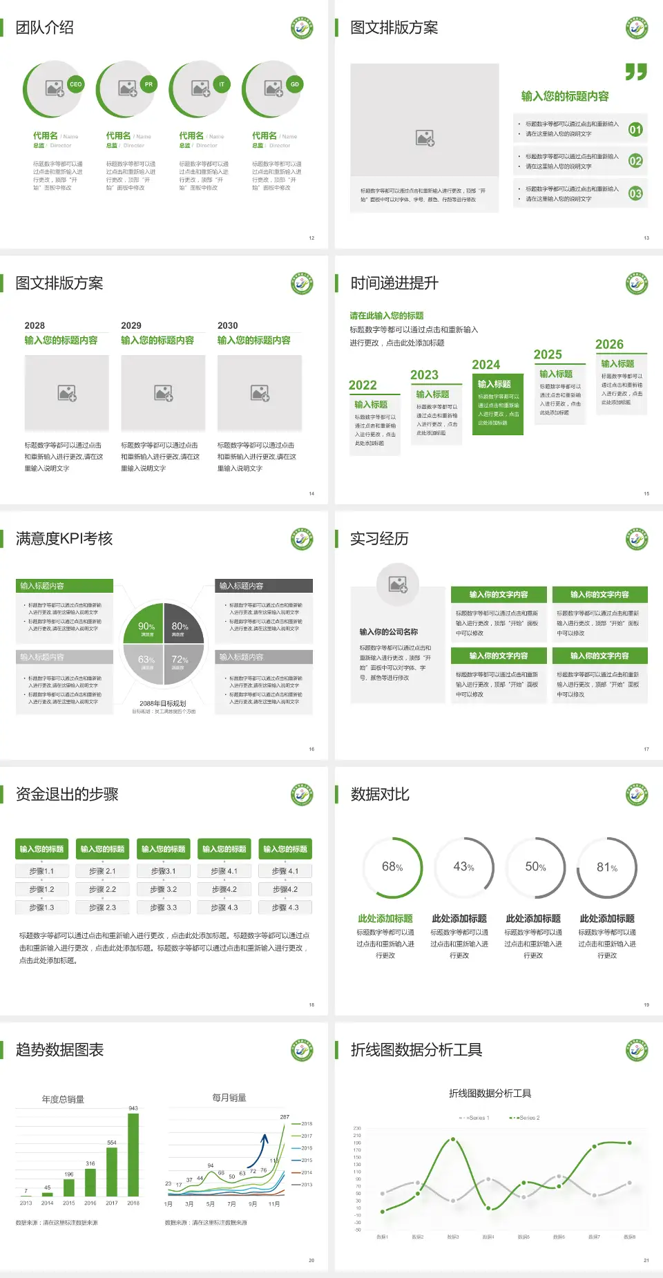滑县人民医院培训与教育PPT模板4:3格式幻灯片预览图3
