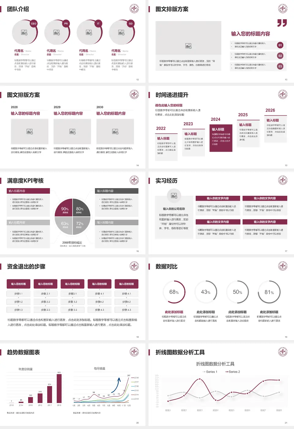 郑州人民医院郑东院区培训与教育PPT模板16:9格式幻灯片预览图3