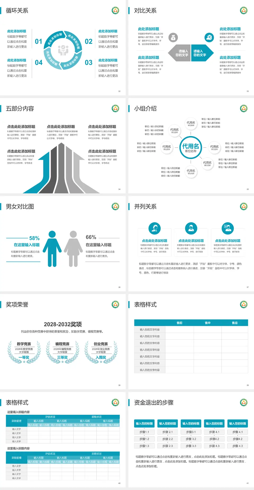襄城县人民医院医院简介/日常通用PPT模板4:3格式幻灯片预览图5