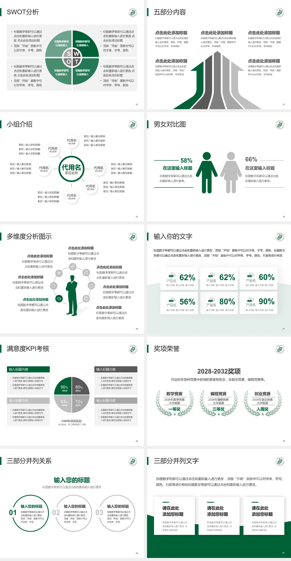 十堰市中医医院医疗行业比赛专用PPT模板4:3格式幻灯片预览图5