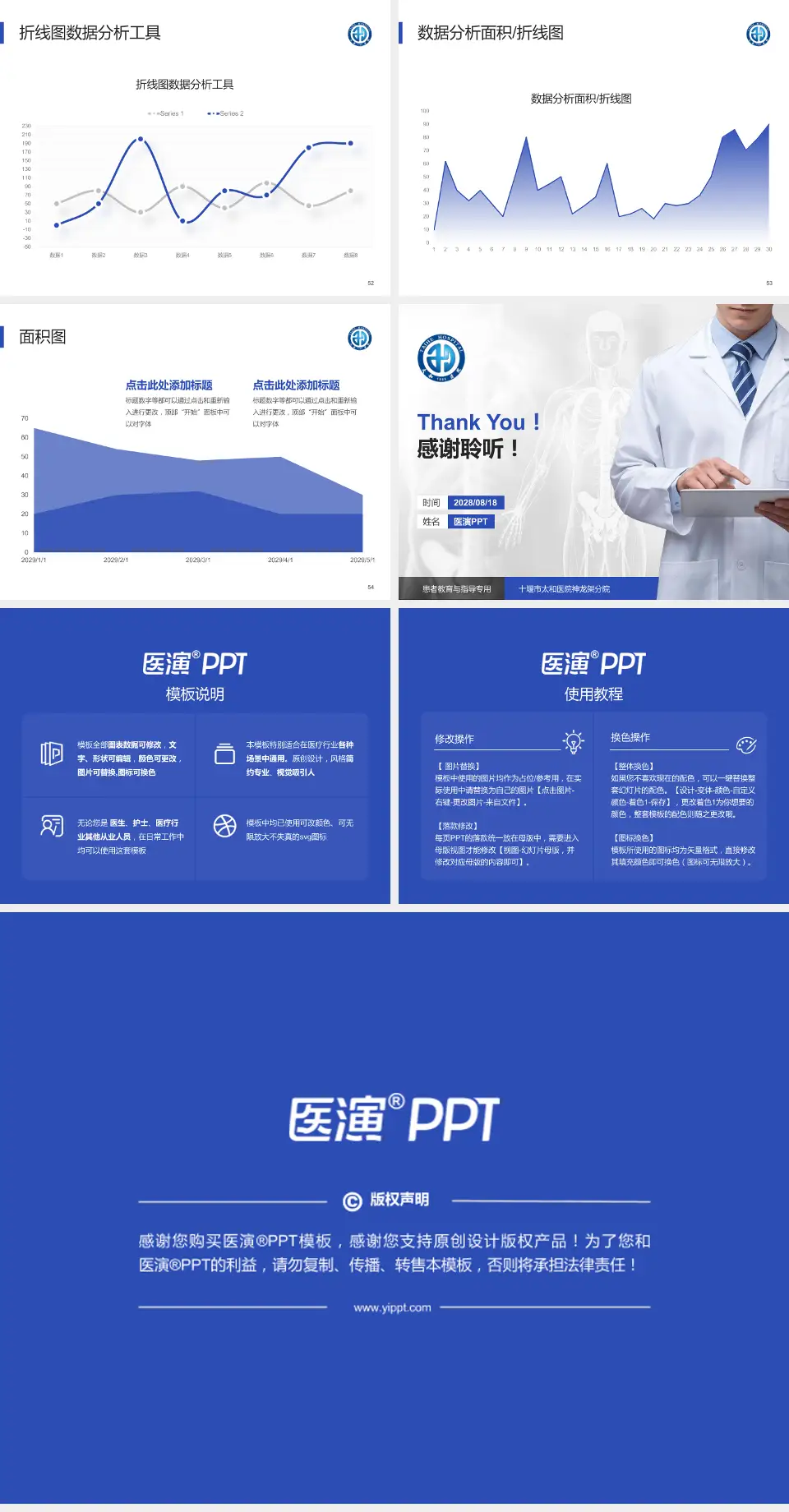 十堰市太和医院神龙架分院患者教育与指导PPT模板4:3格式幻灯片预览图7