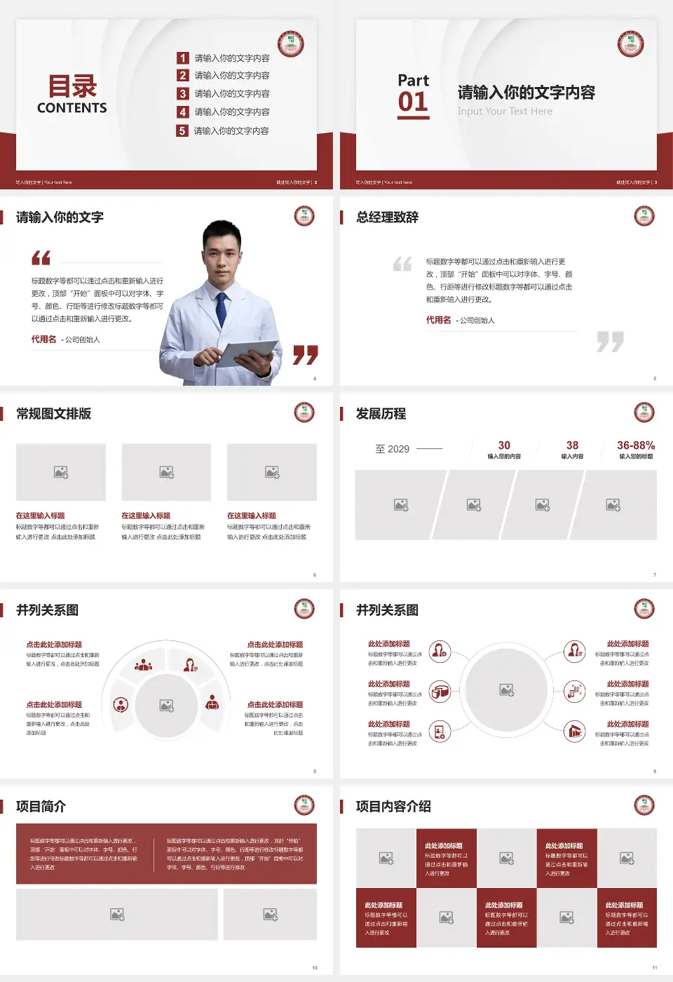 郑州中医骨伤病医院医院管理报告PPT模板16:9格式幻灯片预览图2