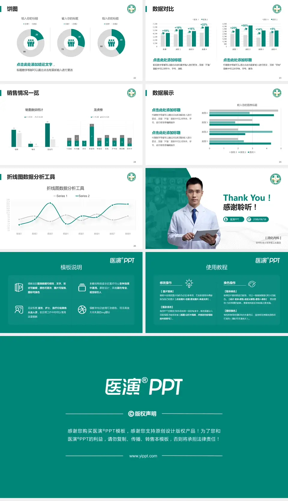 华中科技大学协和江北医院病例分享与讨论PPT模板16:9格式幻灯片预览图4