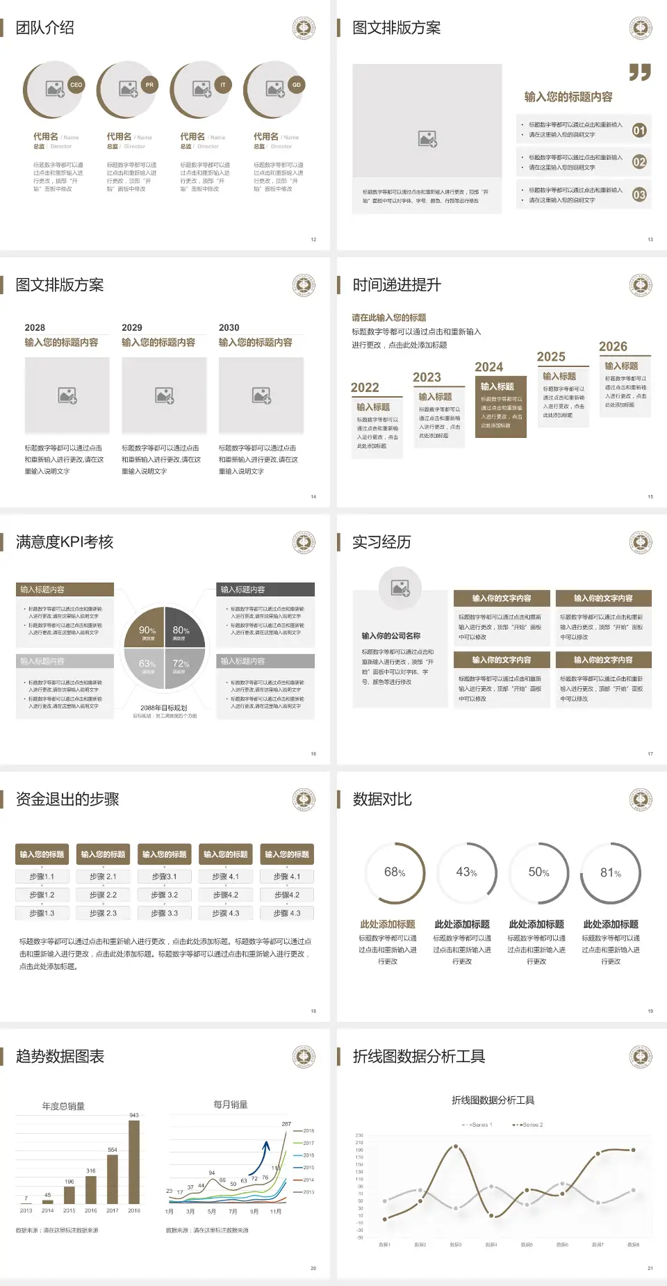洛阳市中医院涧西院区培训与教育PPT模板4:3格式幻灯片预览图3