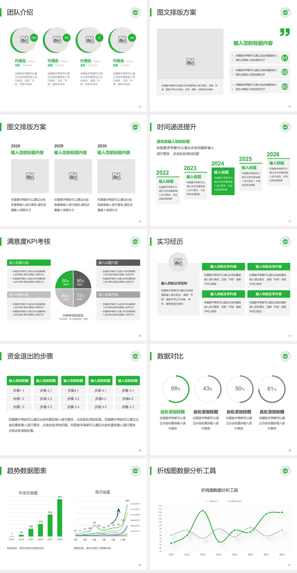 鲁山县人民医院培训与教育PPT模板4:3格式幻灯片预览图3