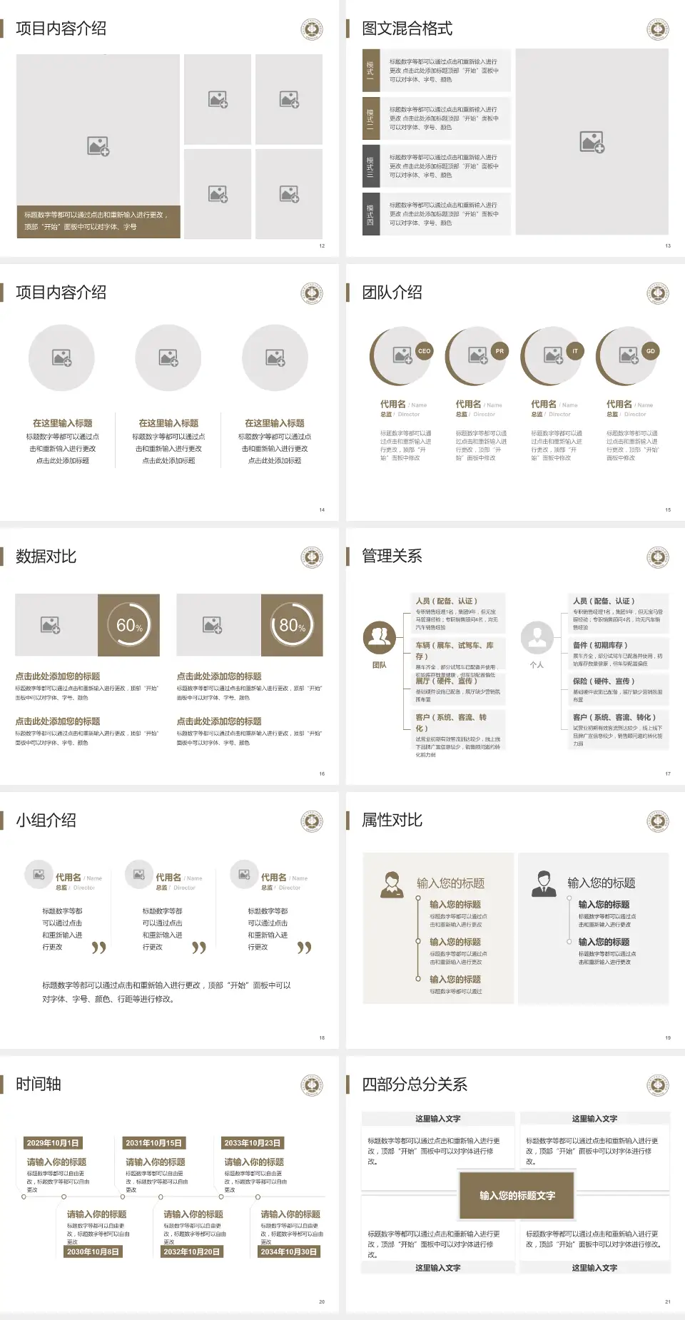 洛阳市中医院涧西院区科室介绍与推广PPT模板4:3格式幻灯片预览图3