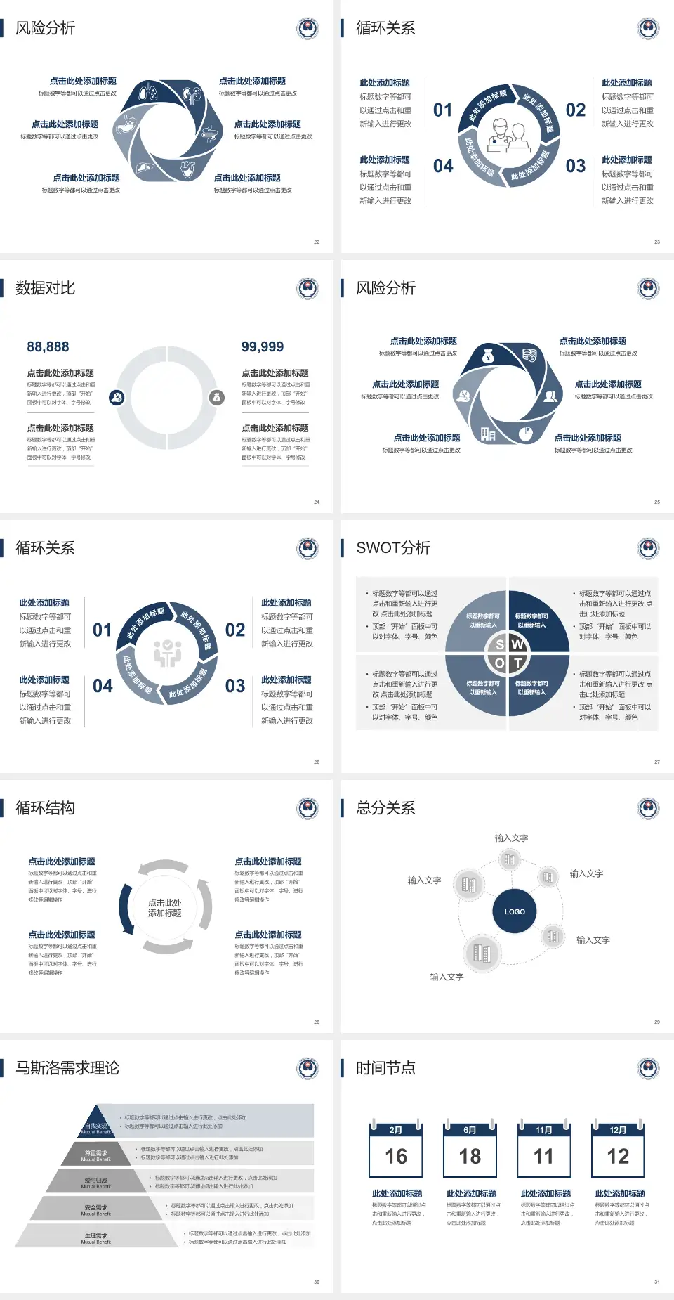 河南科技大学第一附属医院开元院区科研成果展示PPT模板4:3格式幻灯片预览图4