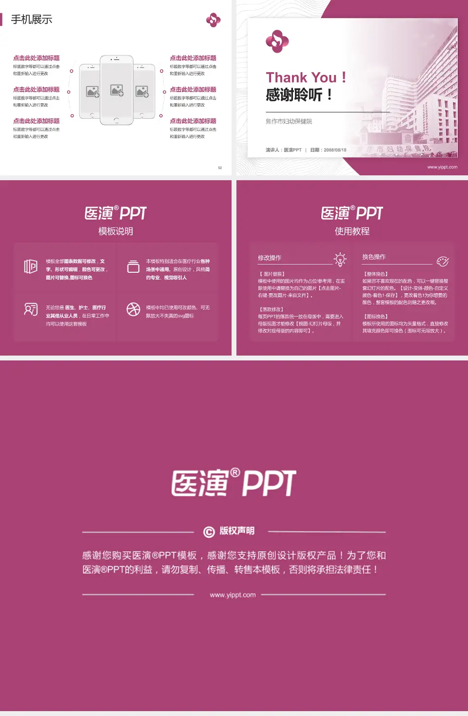 焦作市妇幼保健院医院管理报告PPT模板4:3格式幻灯片预览图7