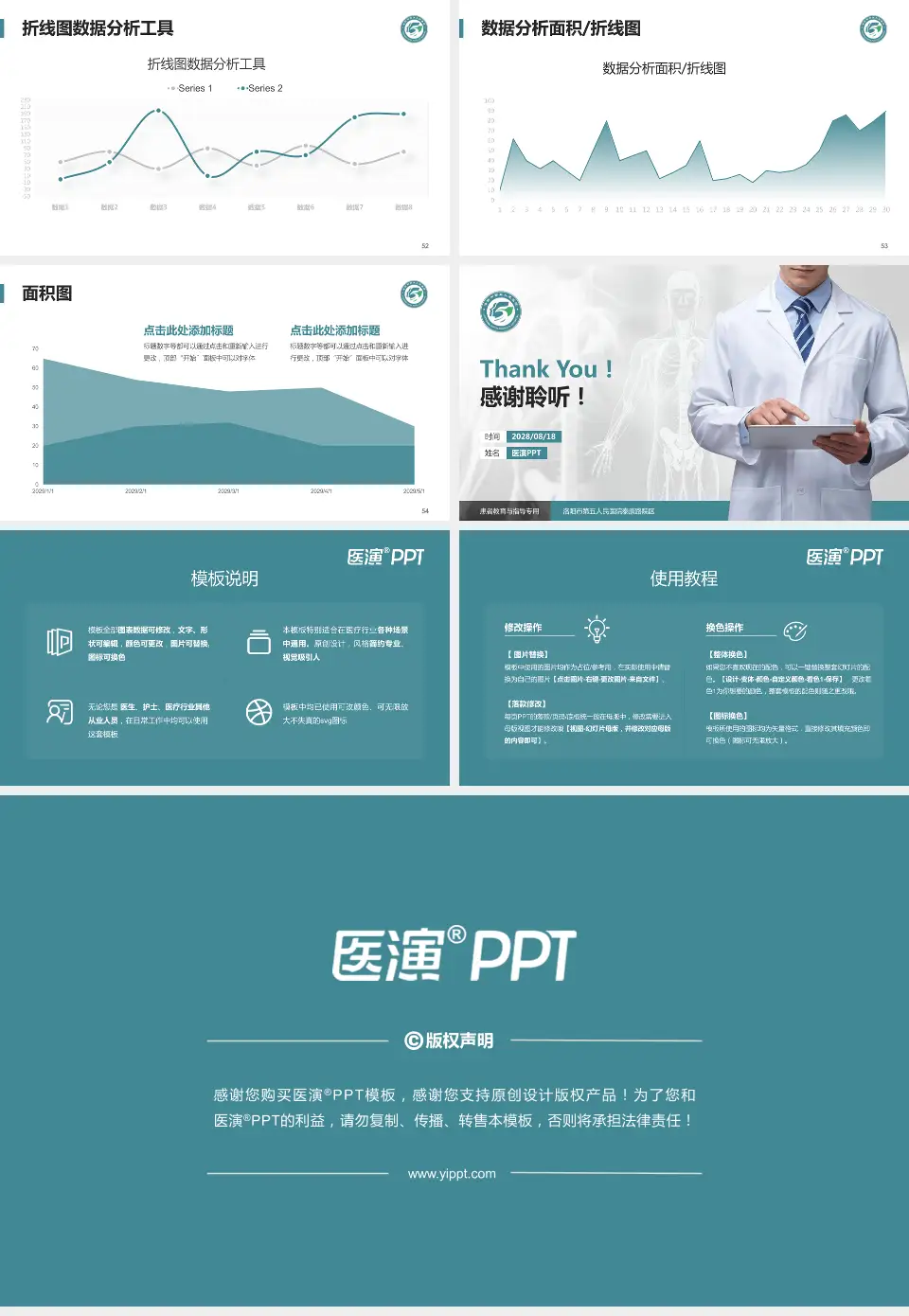 洛阳市第五人民医院泰康路院区患者教育与指导PPT模板16:9格式幻灯片预览图7