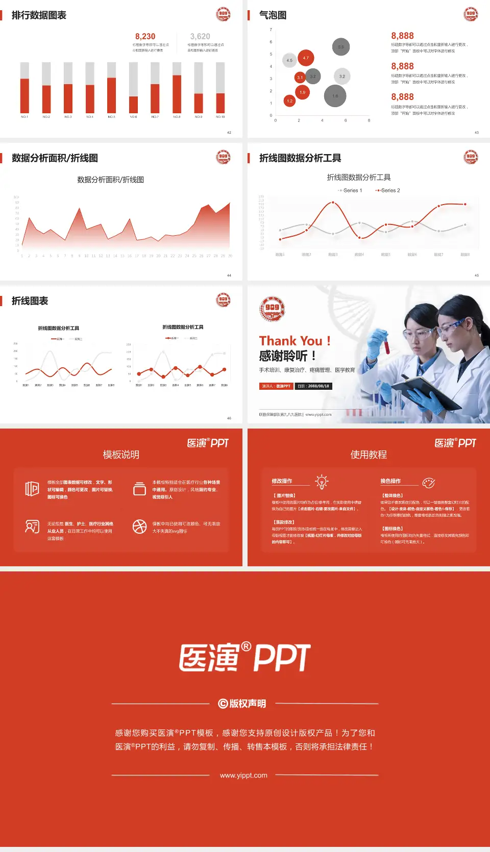 联勤保障部队第九八九医院科研成果展示PPT模板16:9格式幻灯片预览图6