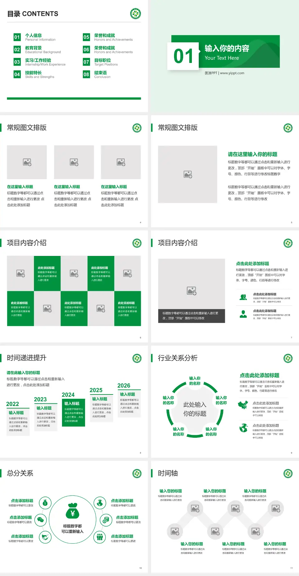 漯河市中医院财务与预算报告PPT模板4:3格式幻灯片预览图2