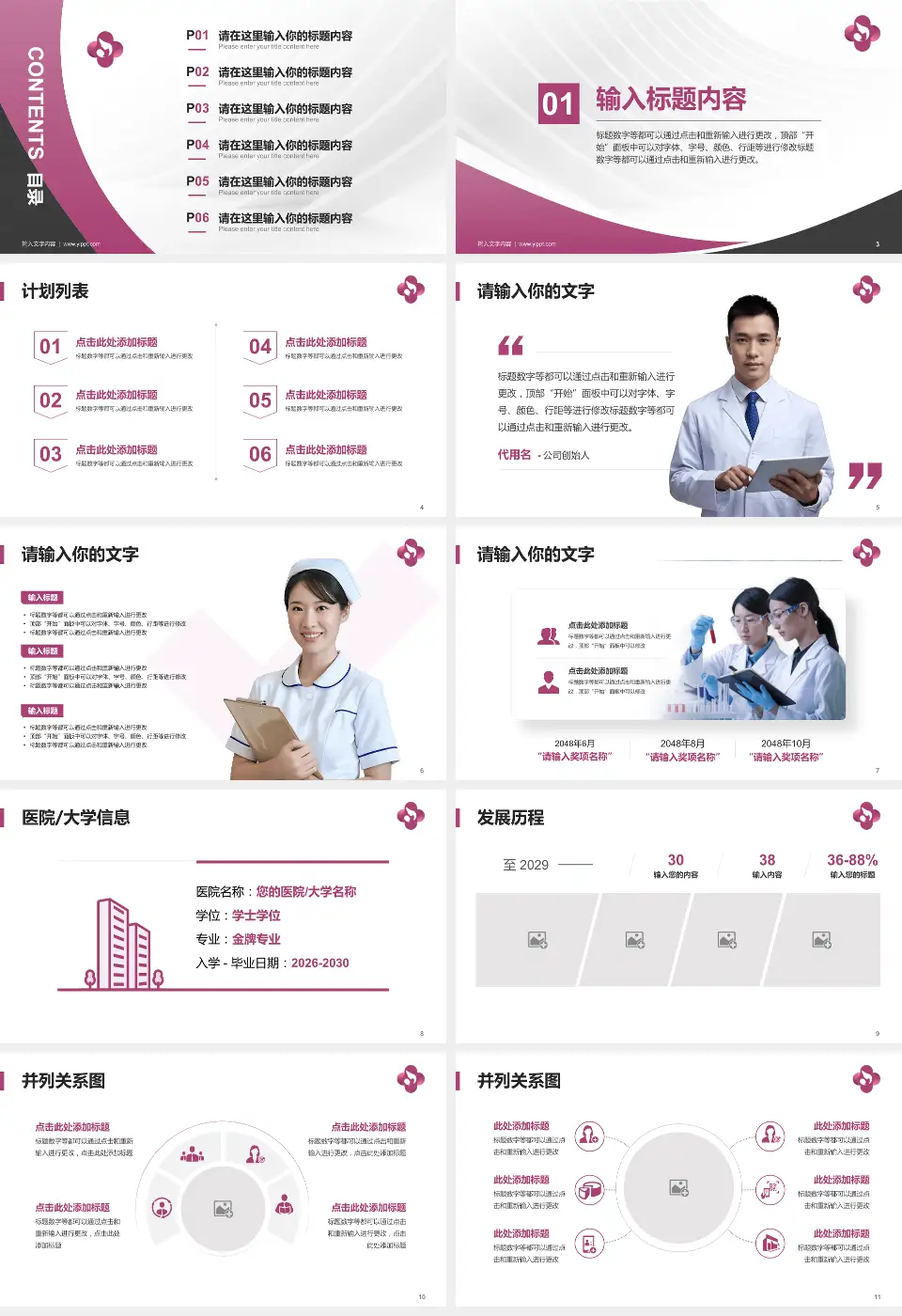 焦作市妇幼保健院医疗行业比赛专用PPT模板16:9格式幻灯片预览图2