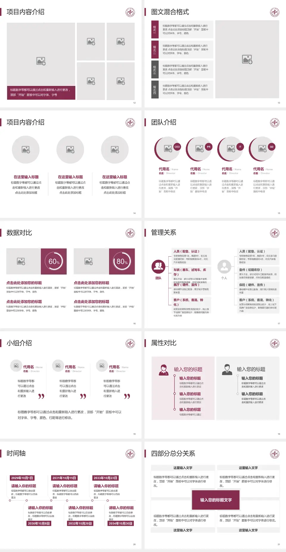 郑州人民医院郑东院区科室介绍与推广PPT模板4:3格式幻灯片预览图3