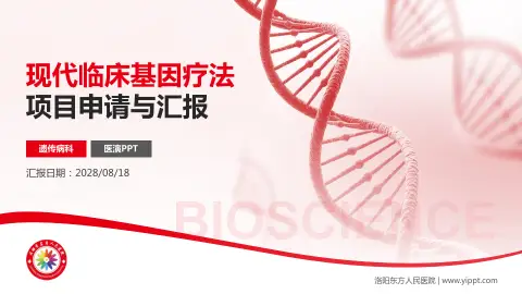 洛阳东方人民医院项目申请与汇报PPT模板