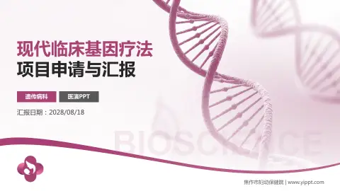 焦作市妇幼保健院项目申请与汇报PPT模板