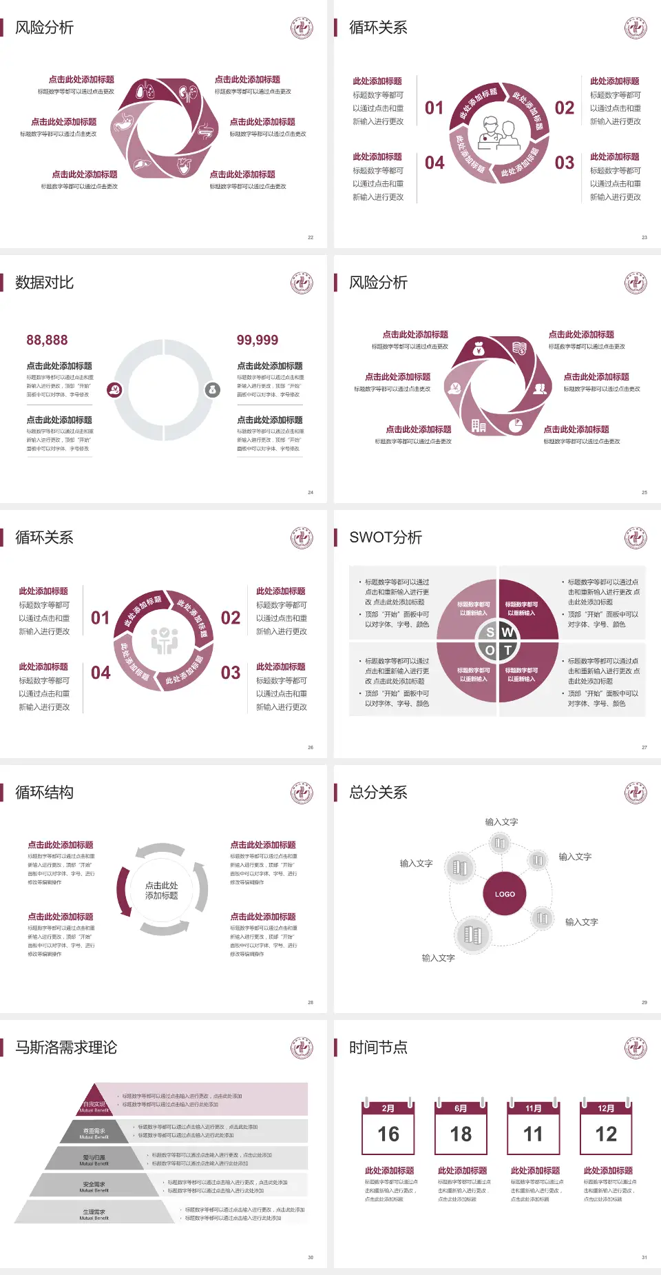 郑州人民医院总院科研成果展示PPT模板4:3格式幻灯片预览图4