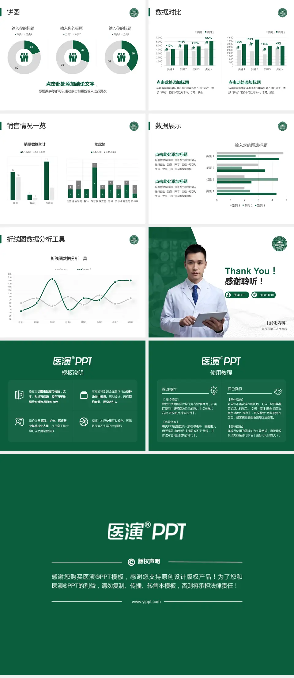 焦作市第二人民医院病例分享与讨论PPT模板4:3格式幻灯片预览图4