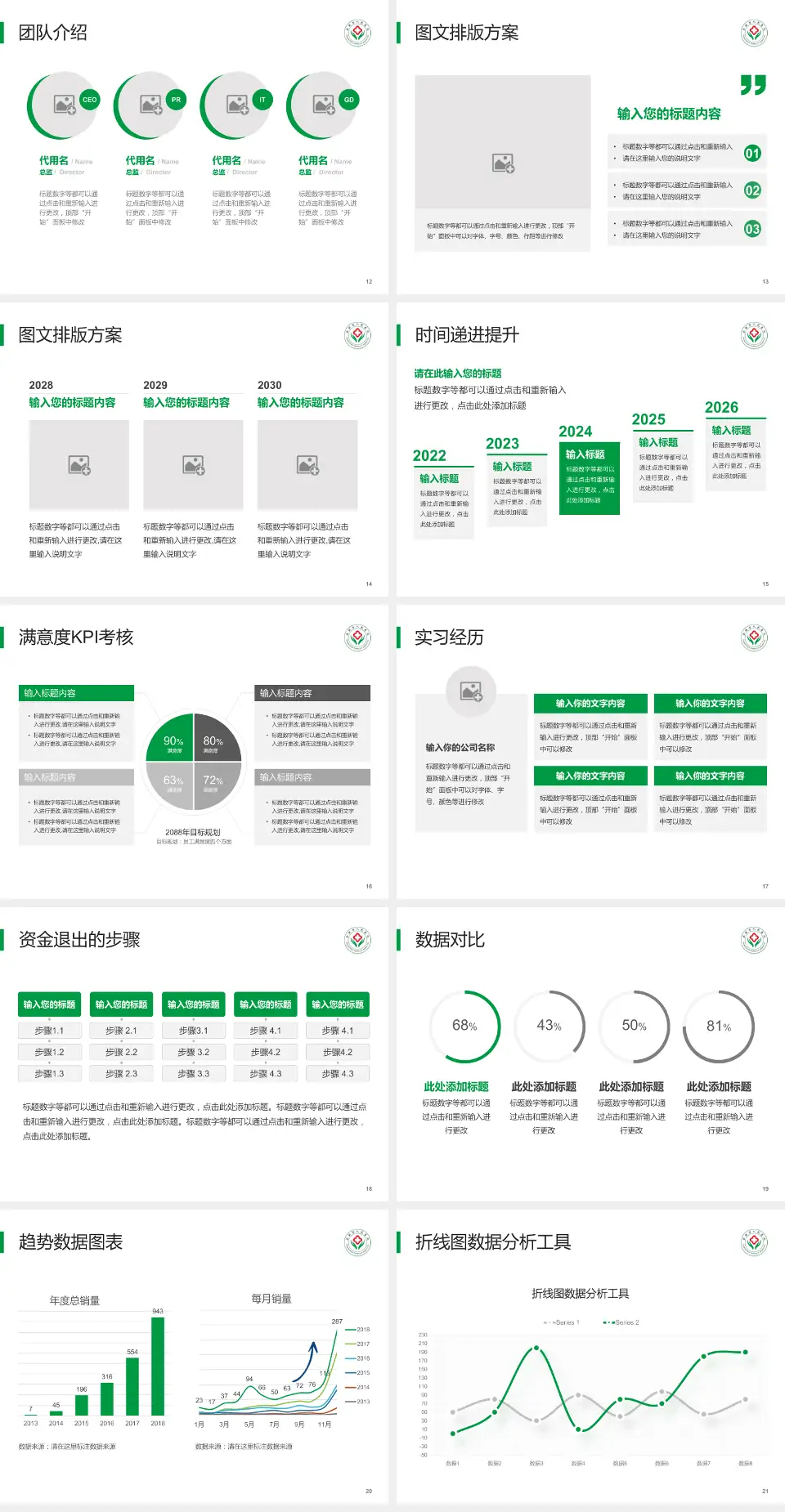 登封市人民医院培训与教育PPT模板4:3格式幻灯片预览图3