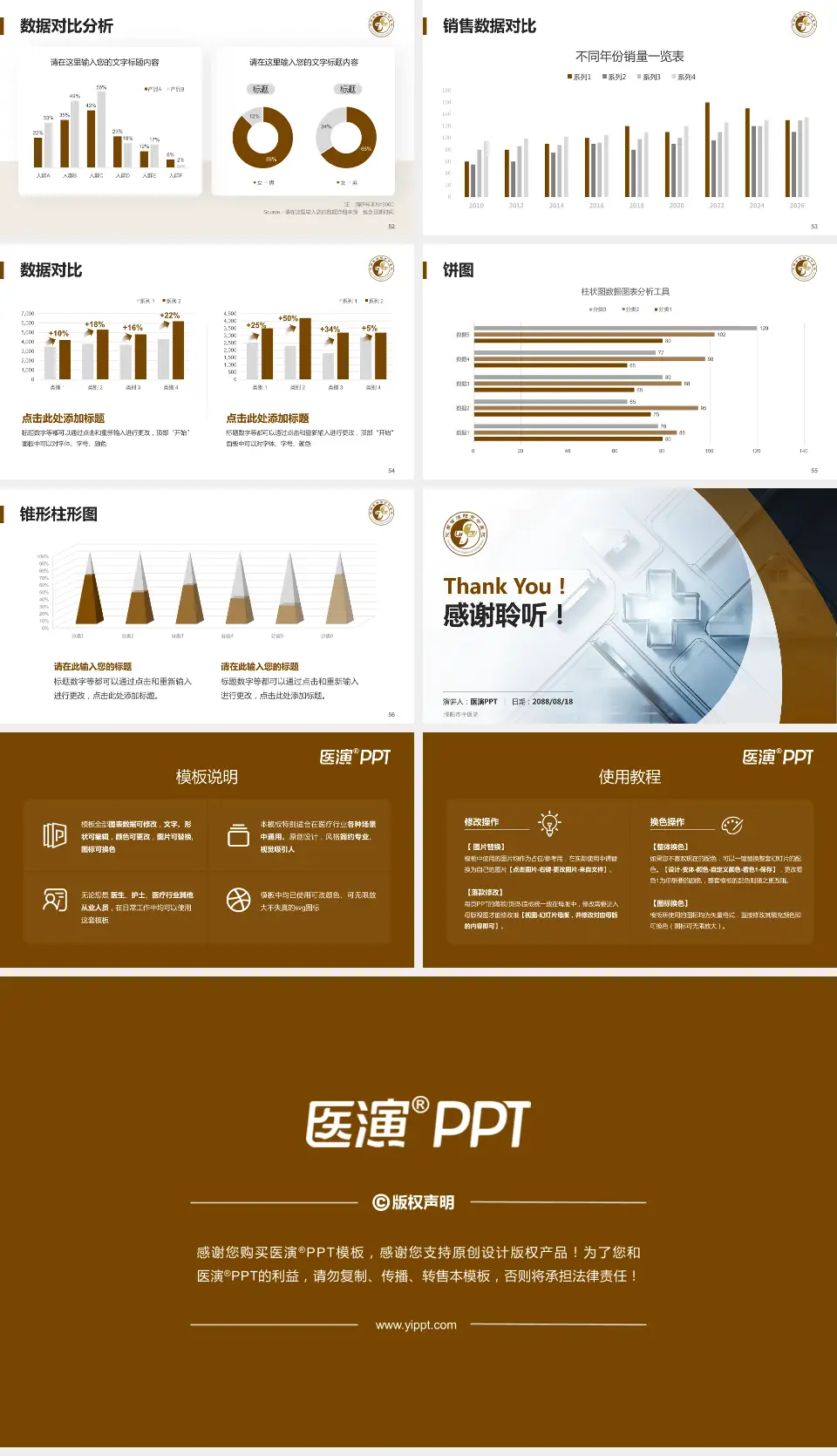 濮阳市中医院医疗行业比赛专用PPT模板16:9格式幻灯片预览图7